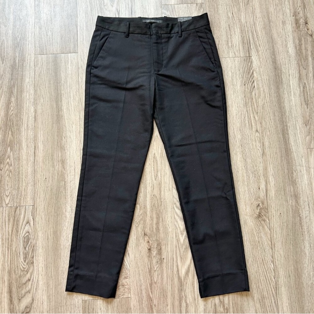 Zara Women's Black Chino Fit Trouser Pants - Picture 2 of 3